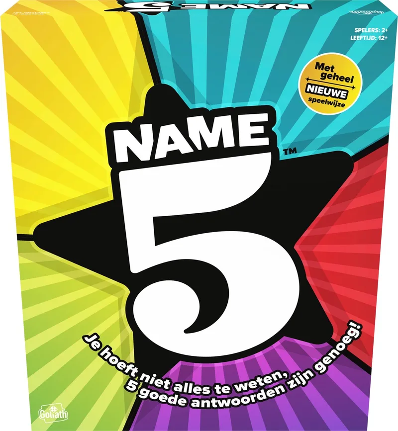 Name 5 Bordspel - Bordspellen - Gezelschapsspel van Goliath – doos