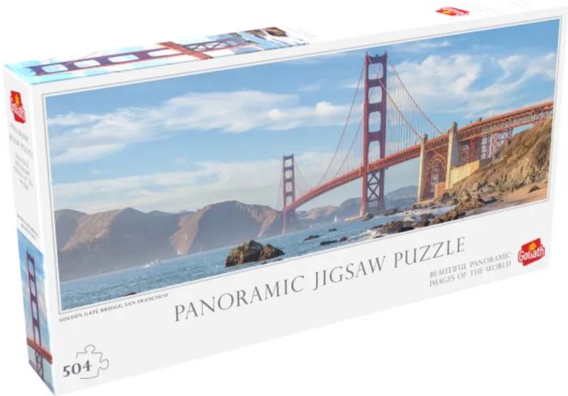 Panorama Puzzle 500 pcs: Golden State Bridge Puzzel de Goliath – boîte