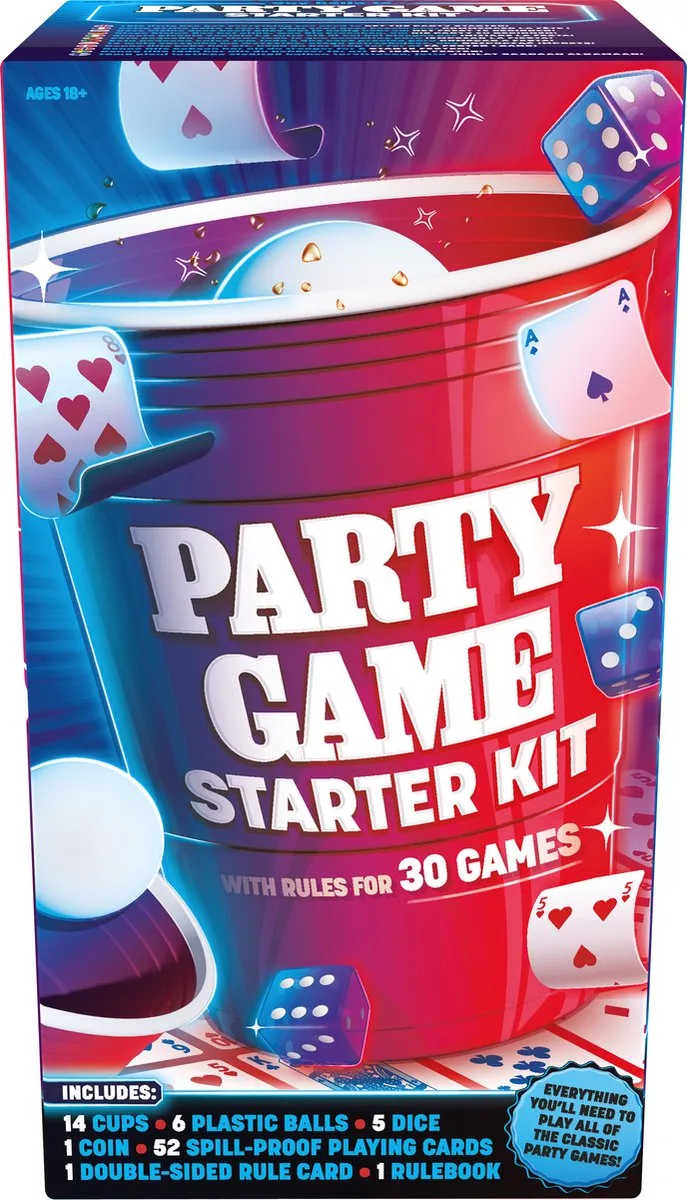 Party Game Starter Pack - Actiespel - Partyspel - Drankspel - 30 verschillende spellen in 1 verpakking! van Goliath – doos