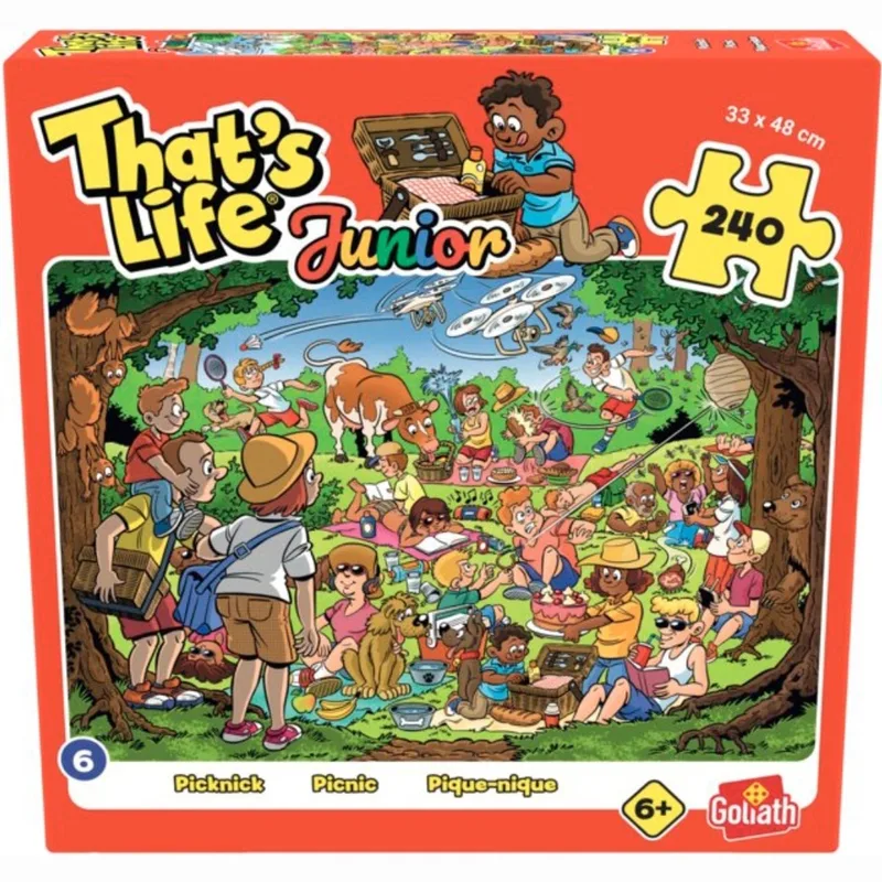 Puzzel - That's Life Junior 6 - Picknick - 240 stukjes - Legpuzzel from Goliath, Multicolour edition – box