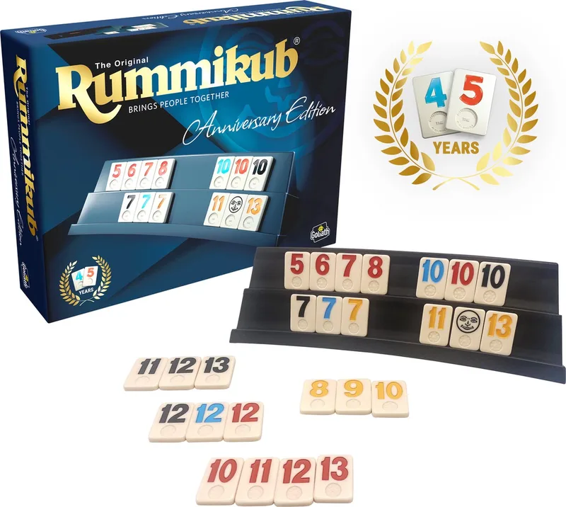 Rummikub Anniversary Edition - Bordspel - Strategiespel - Speciale editie ter gelegenheid van het 45 jarig bestaan! fra Goliath – æske