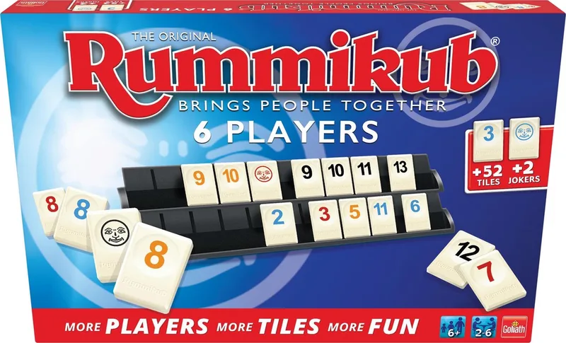 Rummikub The Original geschikt voor 6 Spelers - Bordspel - Gezelschapsspel van Goliath – doos