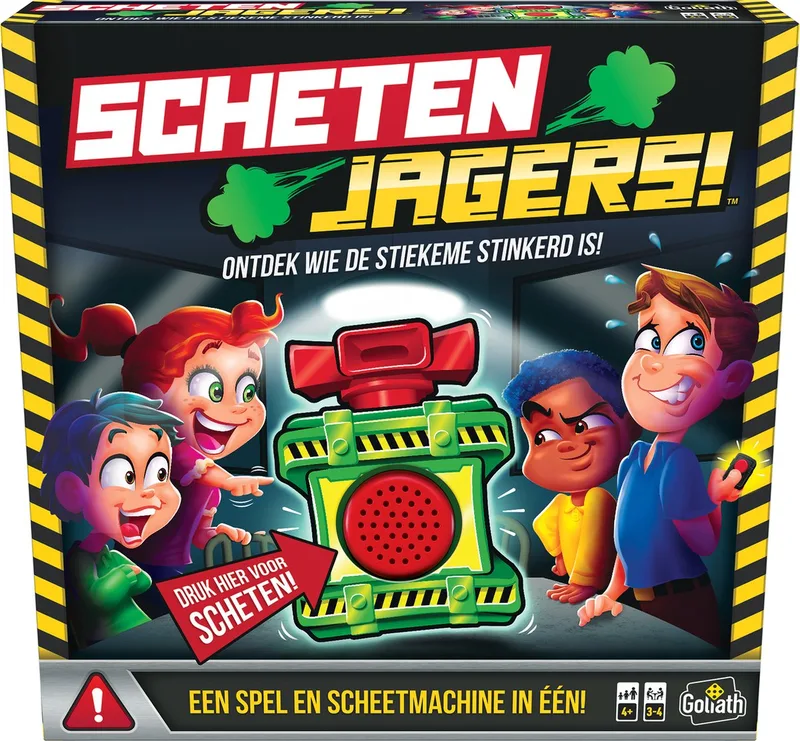 Schetenjagers - Actiespel - Kinderspel - Met Scheetgeluiden! de Goliath – boîte