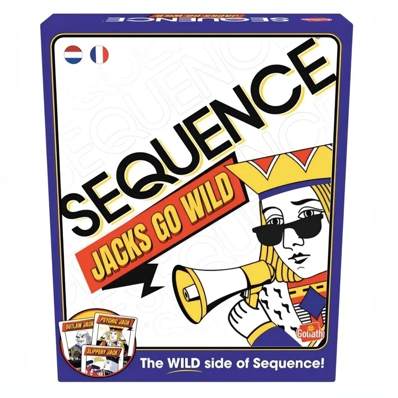 Sequence Jacks Go Wild - Bordspel - Gezelschapsspel van Goliath – doos