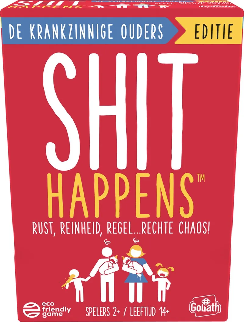 Shit Happens De Krankzinnige Ouders Editie - Kaartspel - Nederlandstalig - 18+ von Goliath – Schachtel