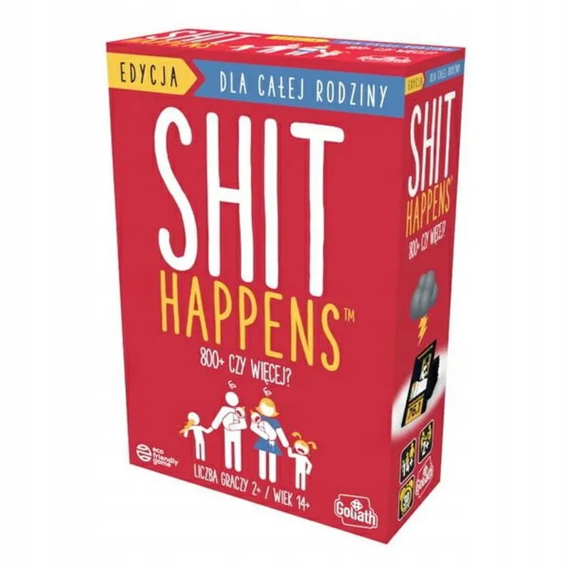 Shit Happens: De Ouderlijke Chaos Kaartspel - 200 Kaarten de Goliath – boîte