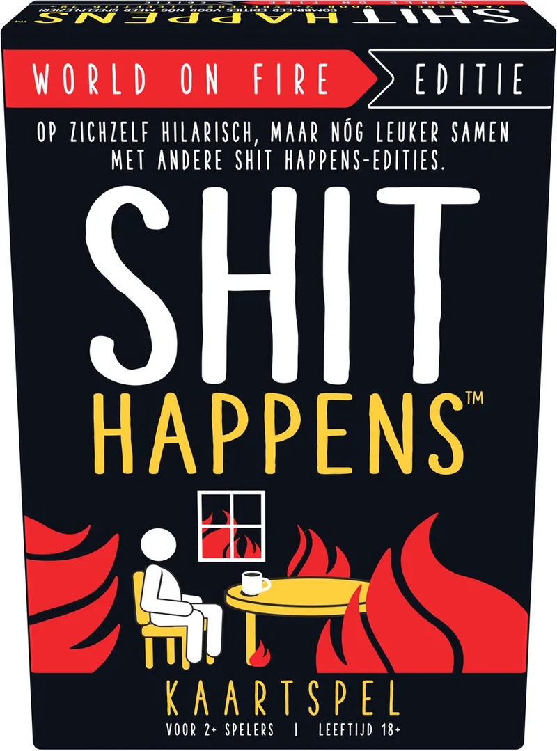 Shit Happens: The World is on Fire (18+) – Kaartspel – Partyspel – Gezelschapsspel – Met 200 nieuwe kaarten! fra Goliath – æske