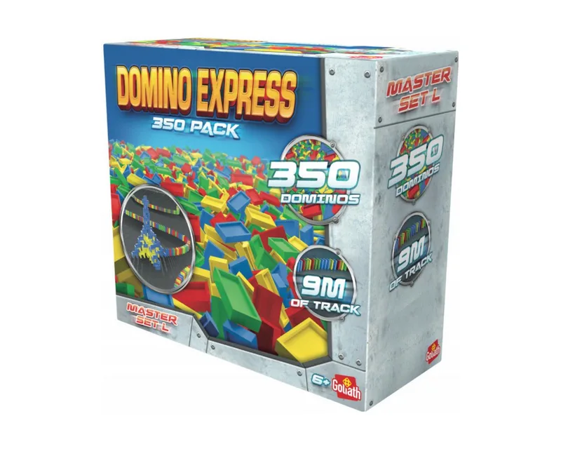 Spiel Domino Express - Master Set L (350 Teile), ermöglicht eine bis zu 9 Meter lange Strecke from Goliath, Bunt edition – box