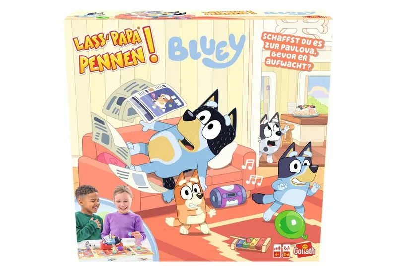 Spiel Lass Papa Pennen - Bluey de Goliath – boîte