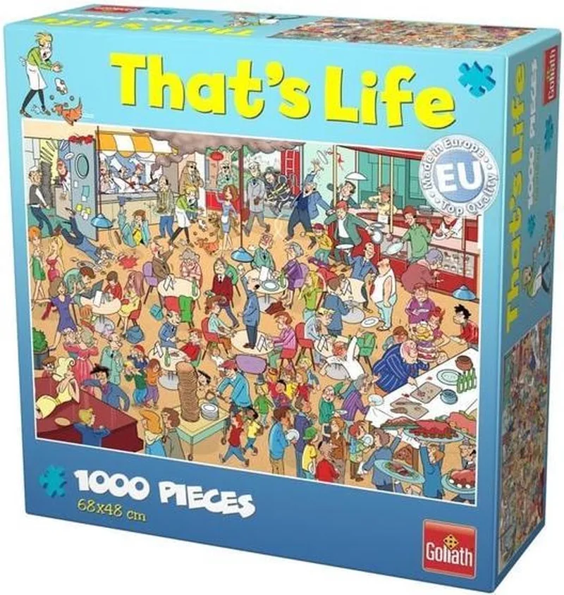 That's life 1000 stukjes Lunchroom 71421 1000 pcs stukjes pieces van Goliath, editie Lunch Room – doos
