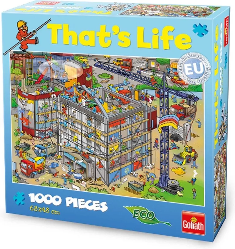 That's Life 1000pcs Construction Site van Goliath, editie Groen – doos