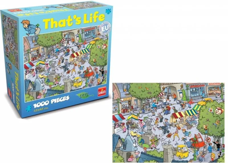 That's Life 1000pcs Village van Goliath, editie Groen – doos