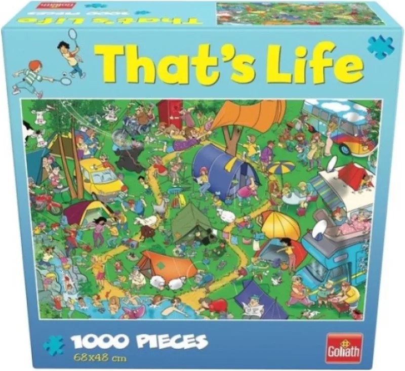 That's Life - Camping Trip - Puzzel - 1000 stukjes - Legpuzzel from Goliath, Multicolour edition – box