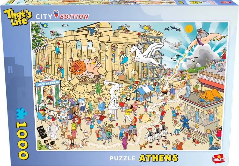That's Life City Edition Athene - 1000 Puzzelstukjes - Legpuzzel (68x48cm) van Goliath, editie Meerkleurig – doos