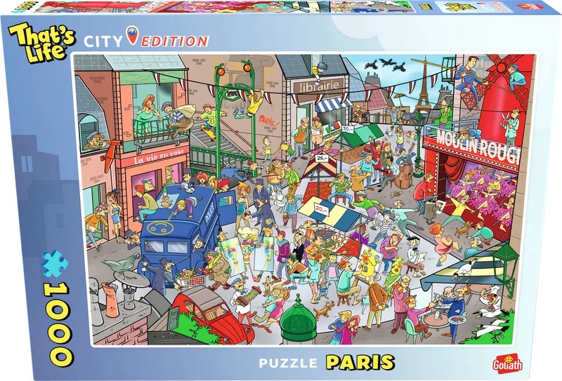 That's Life City Edition Parijs - 1000 Puzzelstukjes - Legpuzzel (68x48cm) van Goliath, editie Meerkleurig – doos 1 van 2