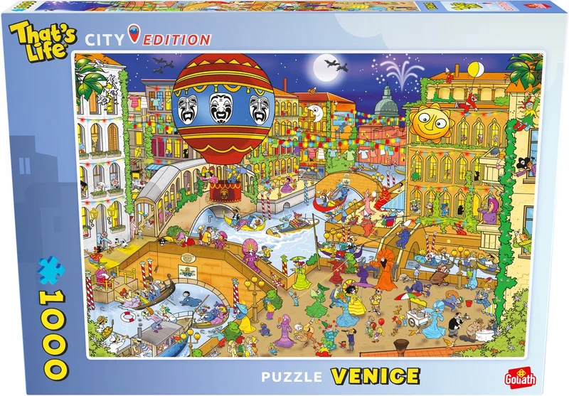 That's Life City Edition Venice - 1000 Puzzelstukjes - Legpuzzel (68x48cm) van Goliath, editie Meerkleurig – doos