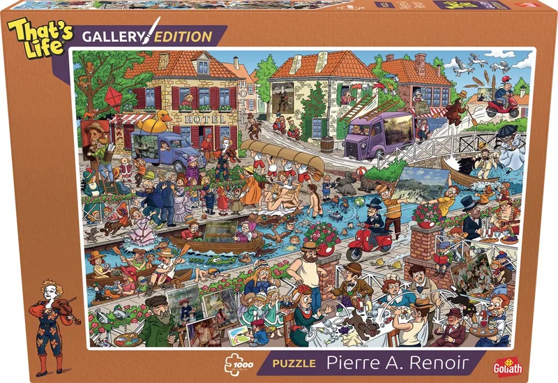 That's Life Gallery Edition: - 1000 Puzzelstukjes - Legpuzzel (68x48cm) fra Goliath, Pierre-Auguste Renoir-udgave – æske