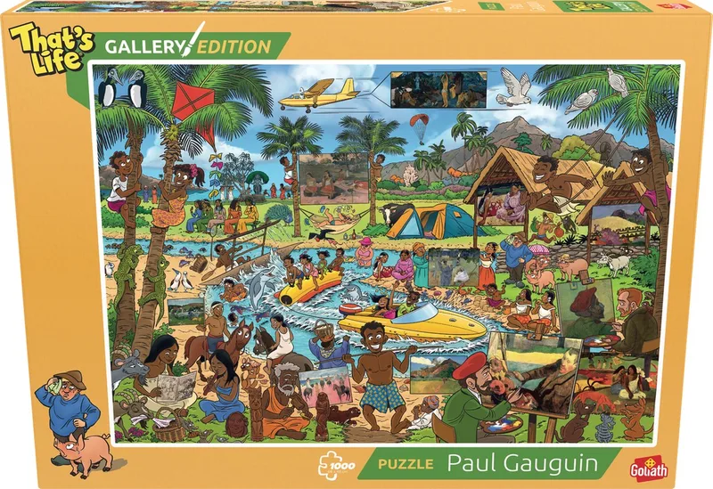That's Life Gallery Edition: - 1000 Puzzelstukjes - Legpuzzel (68x48cm) from Goliath, Paul Gauguin edition – box