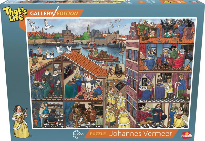 That's Life Gallery Edition: - 1000 Puzzelstukjes - Legpuzzel (68x48cm) from Goliath, Johannes Vermeer edition – box