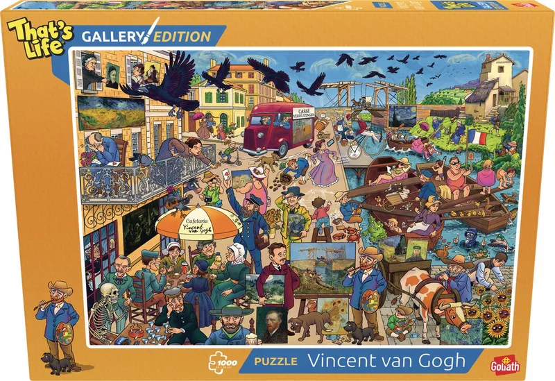 That's Life Gallery Edition: '23 - 1000 Puzzelstukjes - Legpuzzel (68x48cm) from Goliath, Vincent Van Gogh edition – box