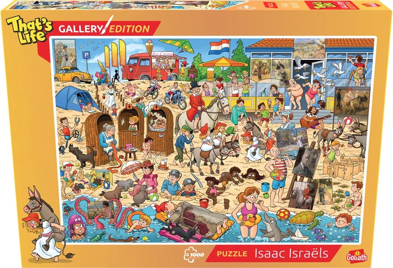 That's Life Gallery Edition: Isaac Israels - 1000 Puzzelstukjes - Legpuzzel (68x48cm) fra Goliath, Flerfarvet-udgave – æske