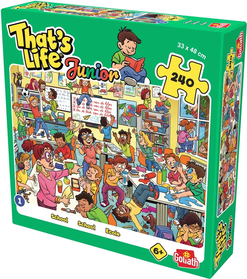 That's Life Junior | Nummer 1 | School Puzzel | 240 stukjes | Vanaf 6 jaar from Goliath, Multicolour edition – box