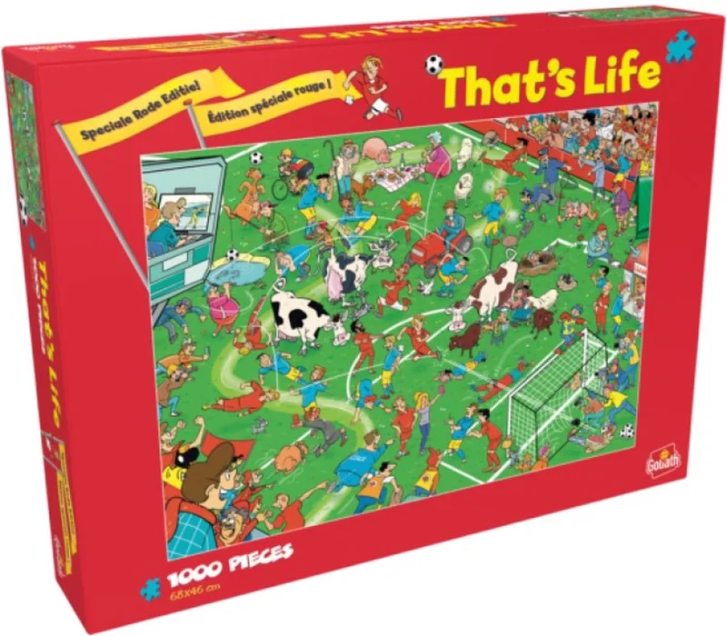That's Life Limited Edition Belgium Football 2021 1000 stukjes 68x46cm van Goliath, editie Meerkleurig – doos