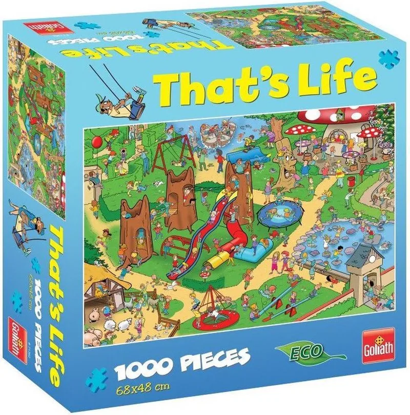 That's life puzzel 1000 pcs stukjes pieces 68 x 48 cm Kids Playground from Goliath, Multicolour edition – box
