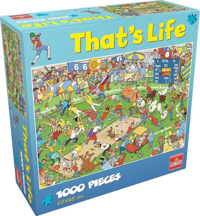 That's Life - Puzzel 1000 stukjes from Goliath, Cricket edition – box