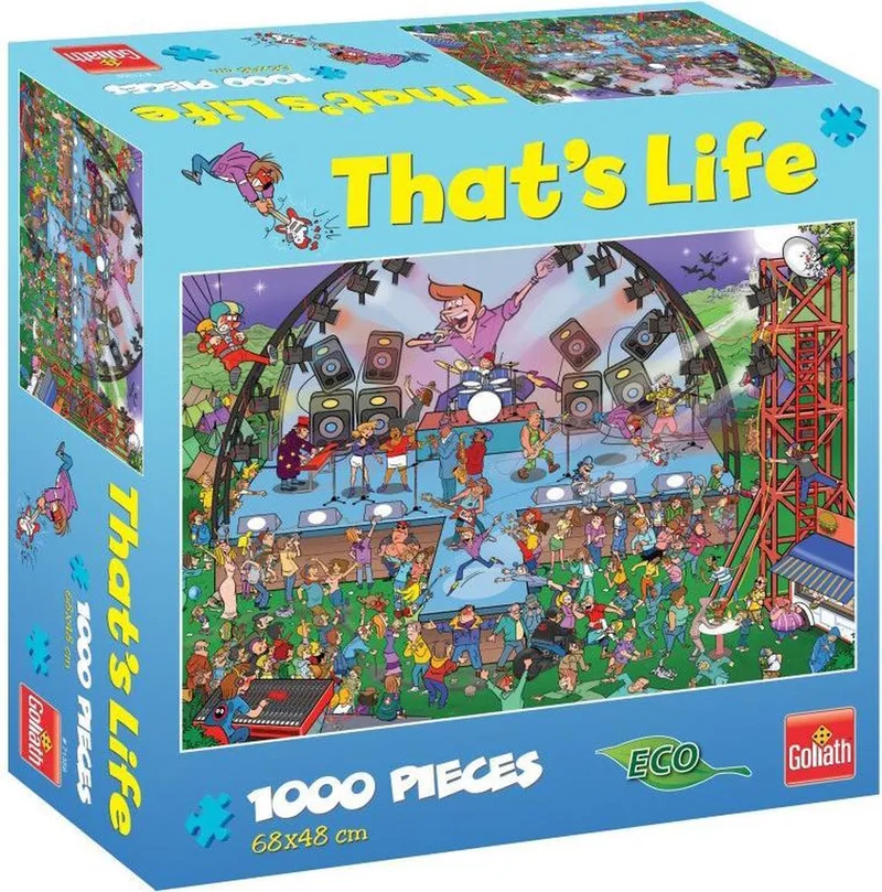 That's life puzzel 1000 stukjes Pop Concert 68 x 48 cm 71416 1000 Pcs pieces från Goliath, utgåva Flerfärgad – kartong