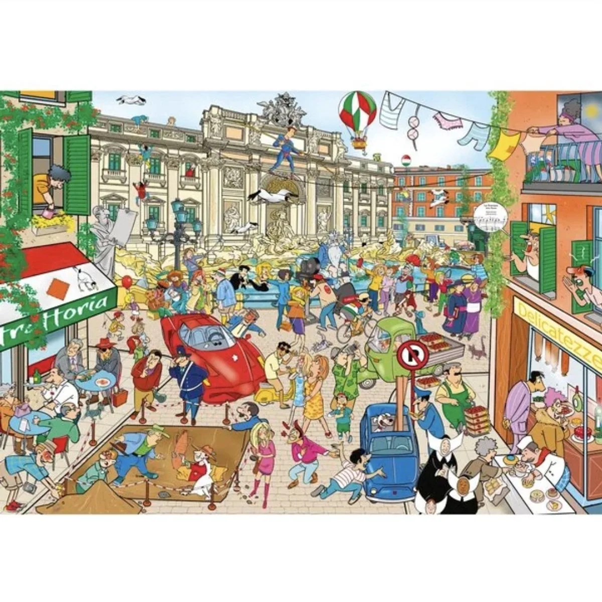 That´s life puzzel 1000 stukjes Rome de Goliath, édition Multicolore – boîte