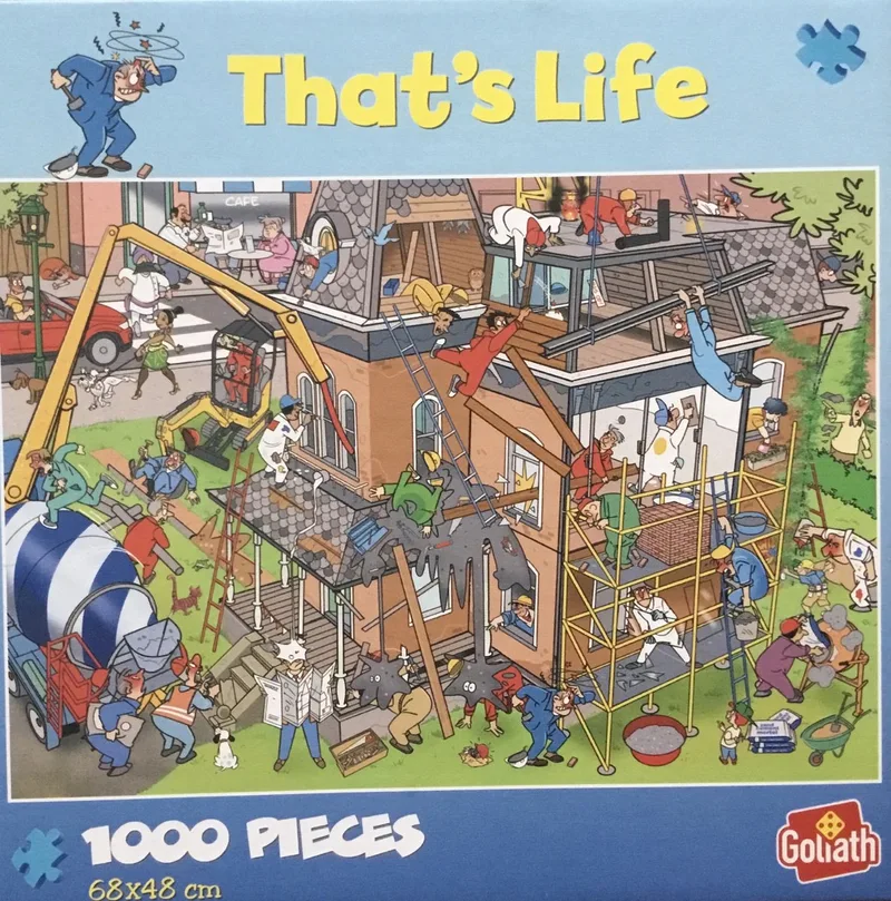 That's Life Puzzel Huis Renovatie (1000 stukjes) #934296 van Goliath, editie Meerkleurig – doos