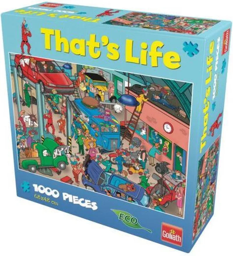 That's Life - Puzzle - Garage (1000pcs) (71387) van Goliath, editie Meerkleurig – doos
