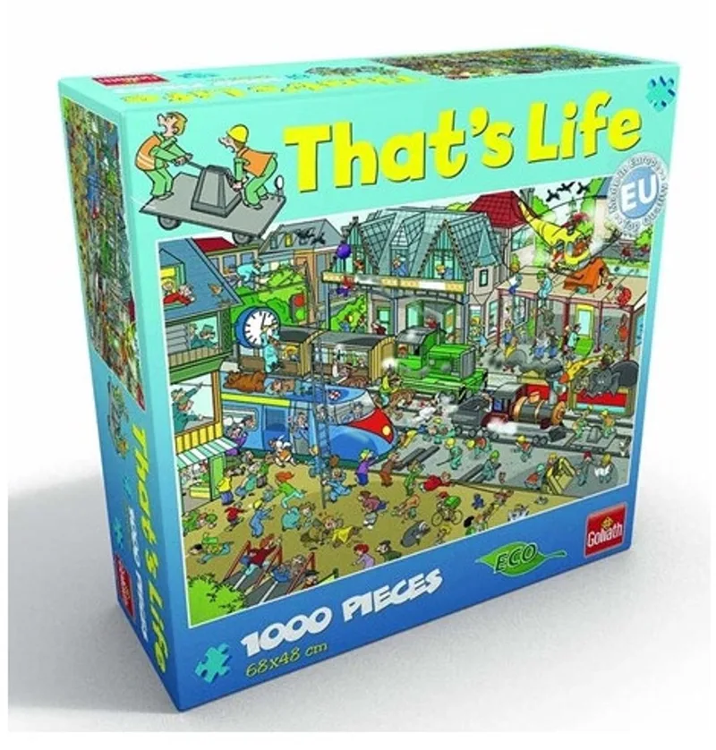 That's Life Train Station from Goliath, Multicolour edition – box