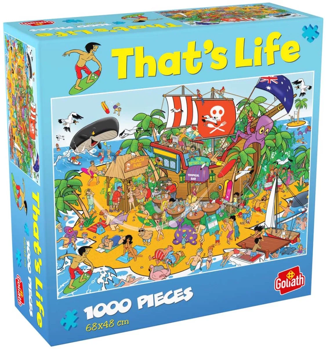 That's Life - Tropical Island - 1000 Stuks - 68 x 48 cm - Legpuzzel from Goliath, Multicolour edition – box