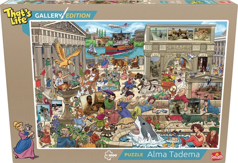 Thats Life Gallery Edition: - 1000 Puzzelstukjes - Legpuzzel (68x48cm) van Goliath, editie Alma Tadema – doos