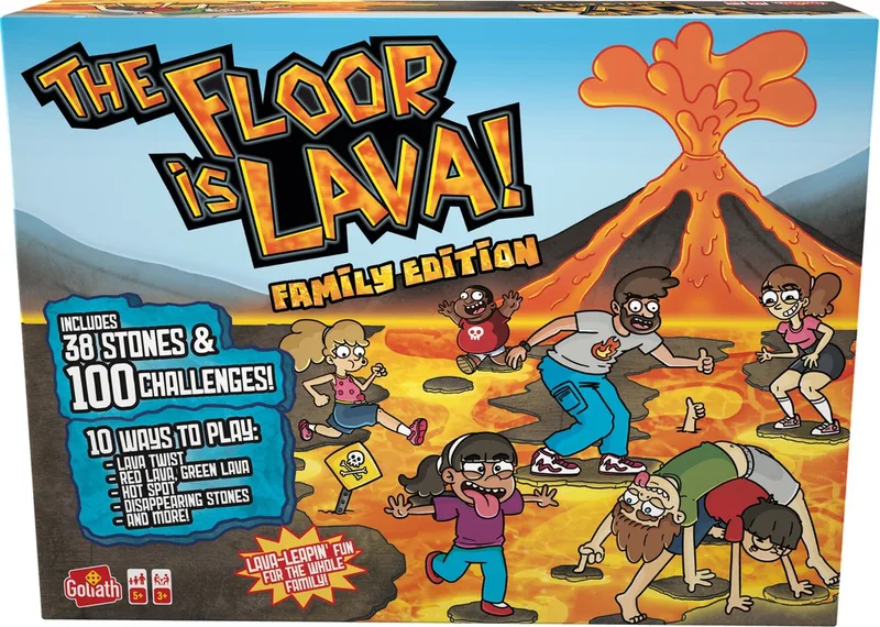 The Floor is Lava Family Edition - Actiespel - Geschikt voor de hele familie von Goliath – Schachtel