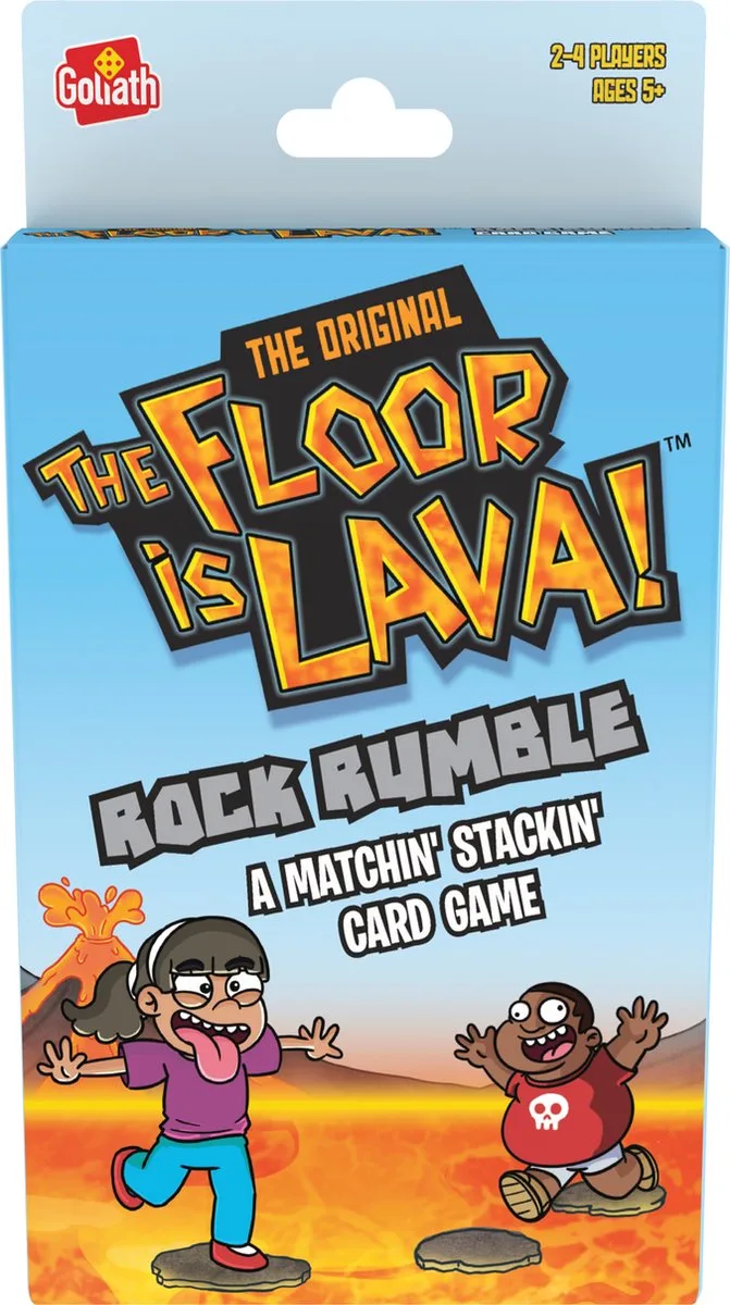 The Floor Is Lava - Rock Rumble Kaartspel - Actiespel von Goliath – Schachtel