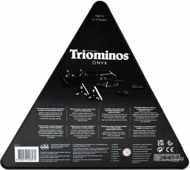 Triominos Onyx Luxe Bordspel voor 2 tot 4 Spelers van Goliath – doos