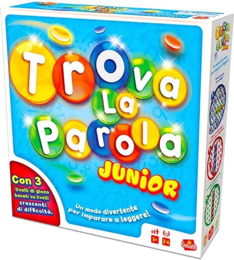 Trova La Parola Junior (Gioco Da Tavolo) - Woordzoeker Junior Italiaanse uitvoering van Goliath – doos