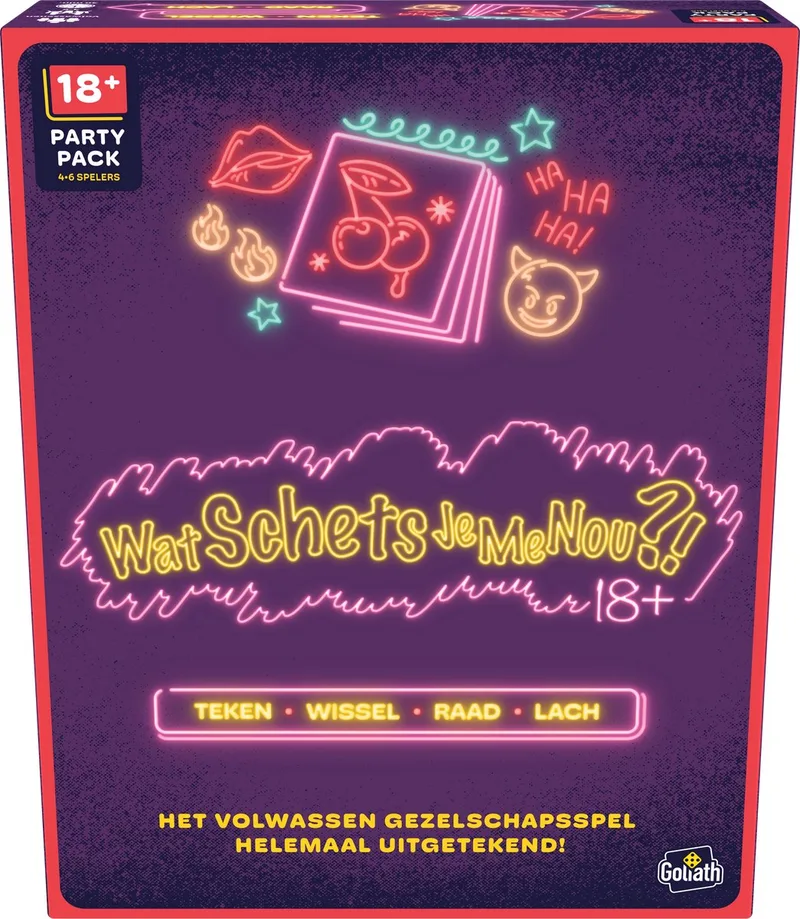 Wat Schets Je Me Nou 18+ - Partyspel - Tekenspel - Raadspel from Goliath – box