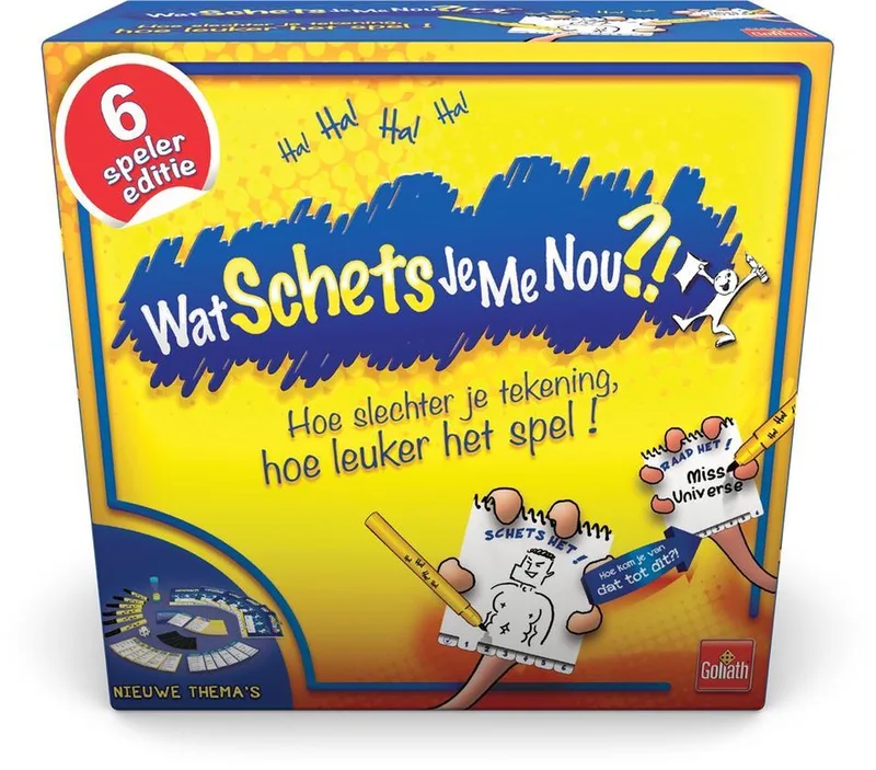 Wat Schets Je Me Nou?! - Bordspel - Partyspel - Tekenspel von Goliath – Schachtel