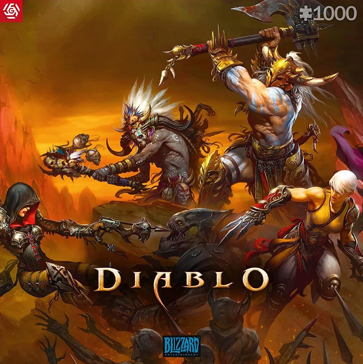 Diablo Héros Bataille Puzzle 1000 Pièces de Good Loot, édition Multicolore – boîte