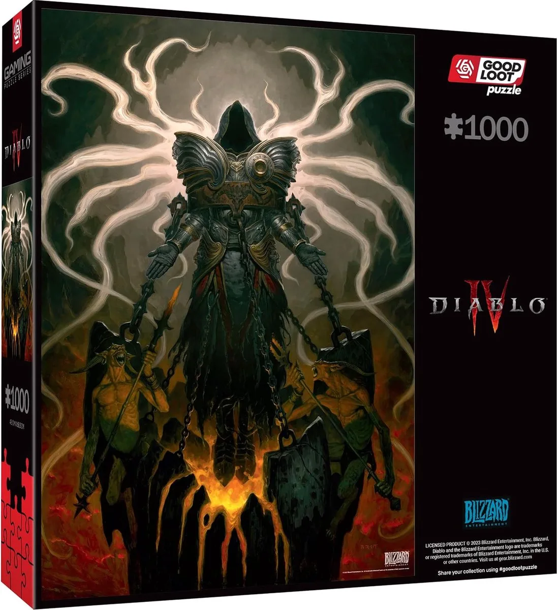 Diablo IV Puzzel - 1000 Stukjes - Iconische Engel uit Sanctuary- Volwassenen puzzel de Good Loot, édition Inarius – boîte