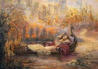 Josephine Wall Dreams of Camelot puzzel 1500 van Grafika, editie Meerkleurig – doos 1 van 2