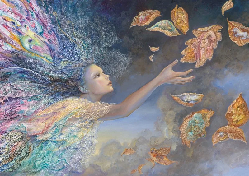 Legpuzzel - 1000 stukjes - Catching Wishes, Josephine Wall fra Grafika, Flerfarvet-udgave – æske