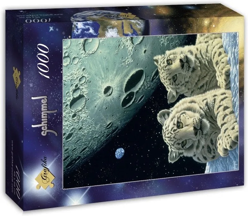 Legpuzzel - 1000 stukjes - Schim Schimmel - Lair of the Snow Leopard van Grafika, editie Meerkleurig – doos