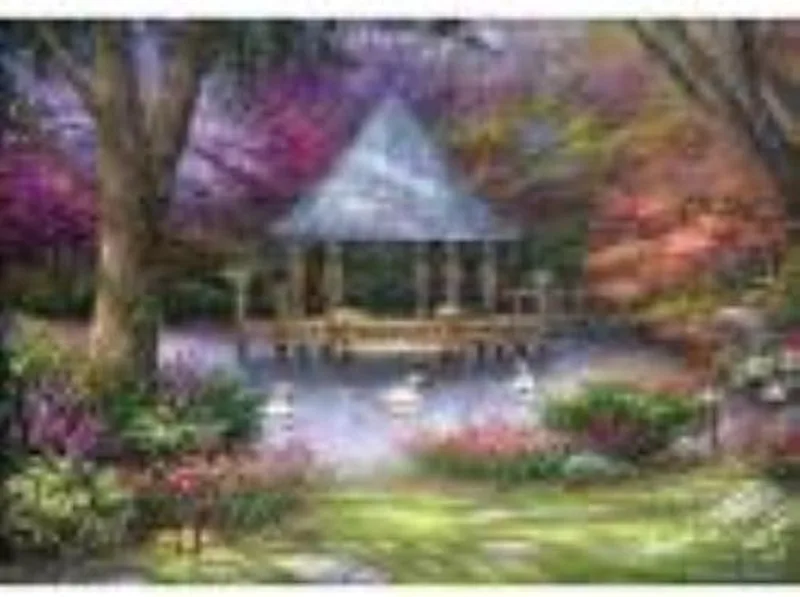 Legpuzzel - 1000 stukjes -Swan Pond, C. Pinson van Grafika, editie Meerkleurig – doos