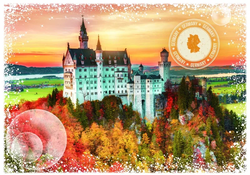 Legpuzzel - 1000 stukjes - Wereldreis, Duitsland from Grafika, Multicolour edition – box