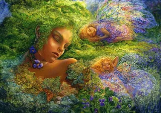 Legpuzzel - 1500 stukjes - Moss Maiden - Josephine Wall von Grafika, Ausgabe Mehrfarbig – Schachtel 1 von 2